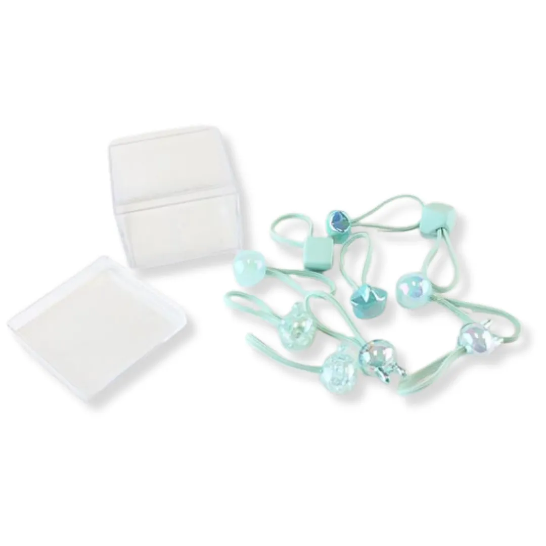 10pcs Mix Elastic Hair Ties - Green