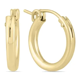 14K  Filled Hoop Earrings 15Mm