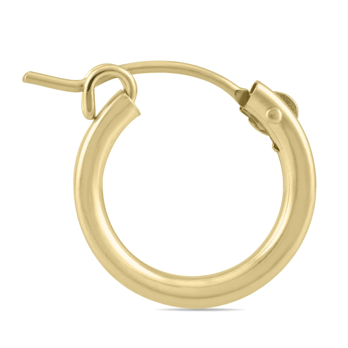 14K  Filled Hoop Earrings 15Mm