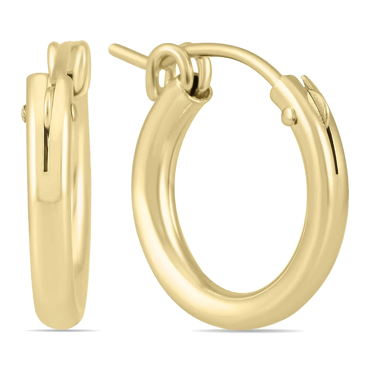14K  Filled Hoop Earrings 15Mm