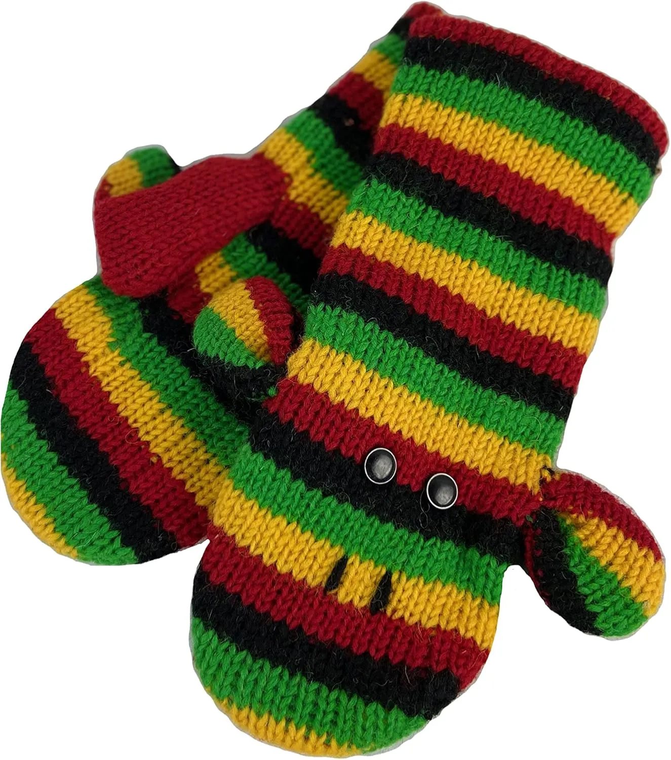 Agan Traders Lamb's Wool Animal Mitten Glove Fleece Lined Warm Stylish For Cold Weather From Himalaya