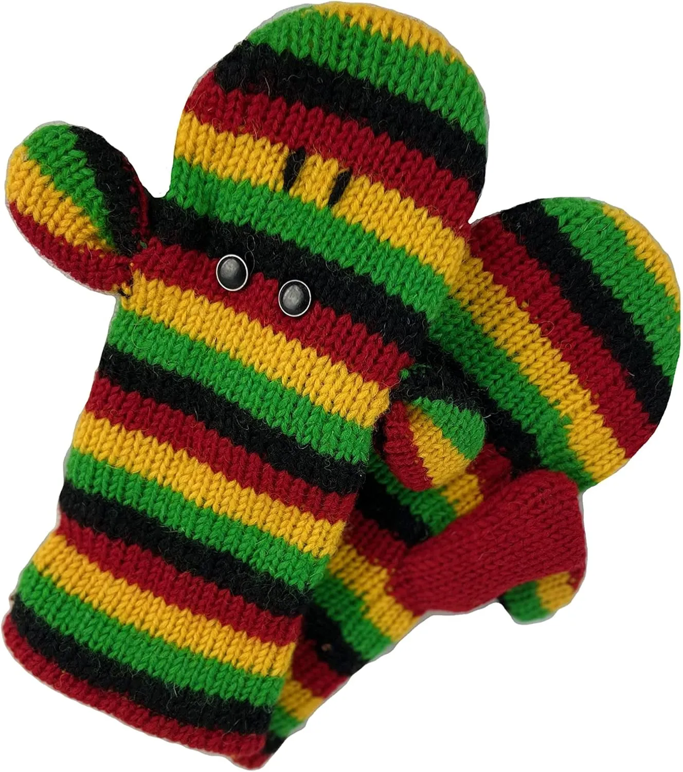 Agan Traders Lamb's Wool Animal Mitten Glove Fleece Lined Warm Stylish For Cold Weather From Himalaya