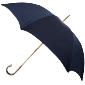 Ashwood Solid Stick Umbrella with Navy Canopy