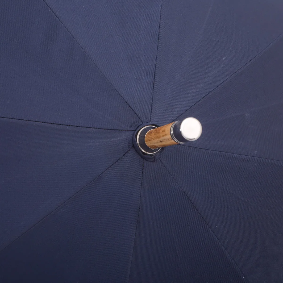 Ashwood Solid Stick Umbrella with Navy Canopy