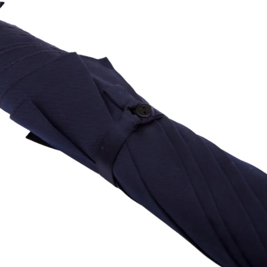 Ashwood Solid Stick Umbrella with Navy Canopy