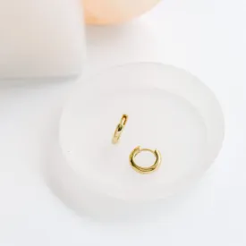 Classic Huggie Hoop Earrings in Gold
