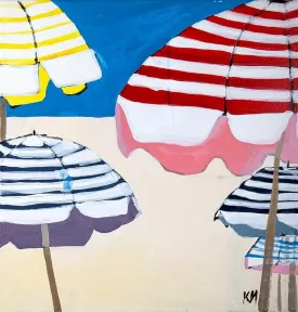 Colorful Umbrellas On The Beach - Limited Edition Print