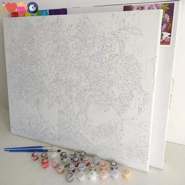Colorful Umbrellas - Paint by Numbers Kit