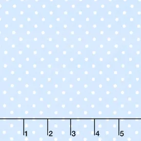 Cozy Cotton Flannels - Dots Cornflower Yardage