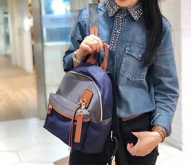 Cute Women's Nylon Mini Backpack Ladies Rucksack