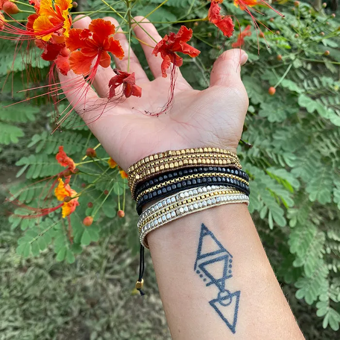 Diwali Bracelet - Gold Flame