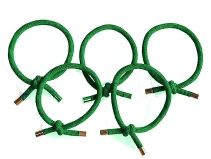 Dreadz Elastic Rope Style Hair Tie (Green) x 1
