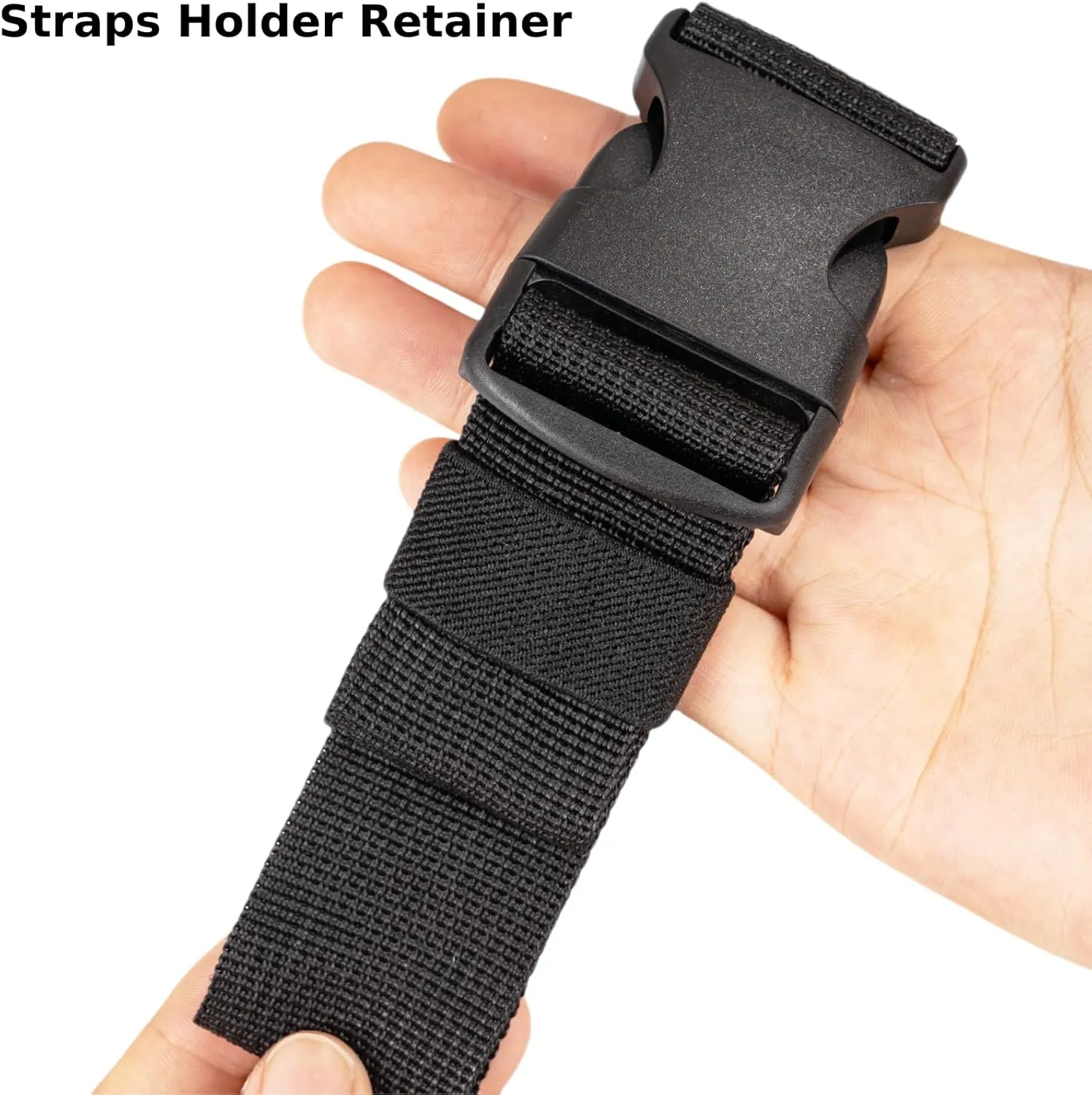 Elastic Belt Keepers for Duty & Backpack Straps, Nylon Webbing Keeper for 1.5"-2" Wide Belts