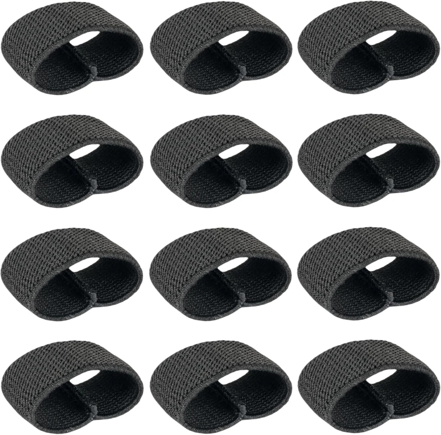 Elastic Belt Keepers for Duty & Backpack Straps, Nylon Webbing Keeper for 1.5"-2" Wide Belts