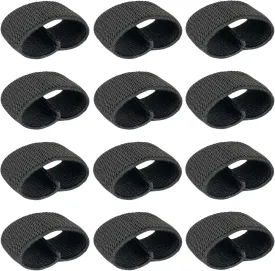 Elastic Belt Keepers for Duty & Backpack Straps, Nylon Webbing Keeper for 1.5"-2" Wide Belts