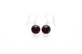 ESSENTIALS Cherry Red Amber Drop Earrings
