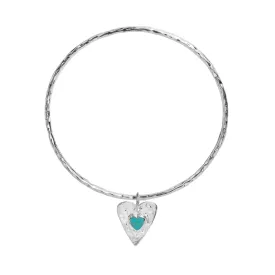 Forever Turquoise Heart bangle