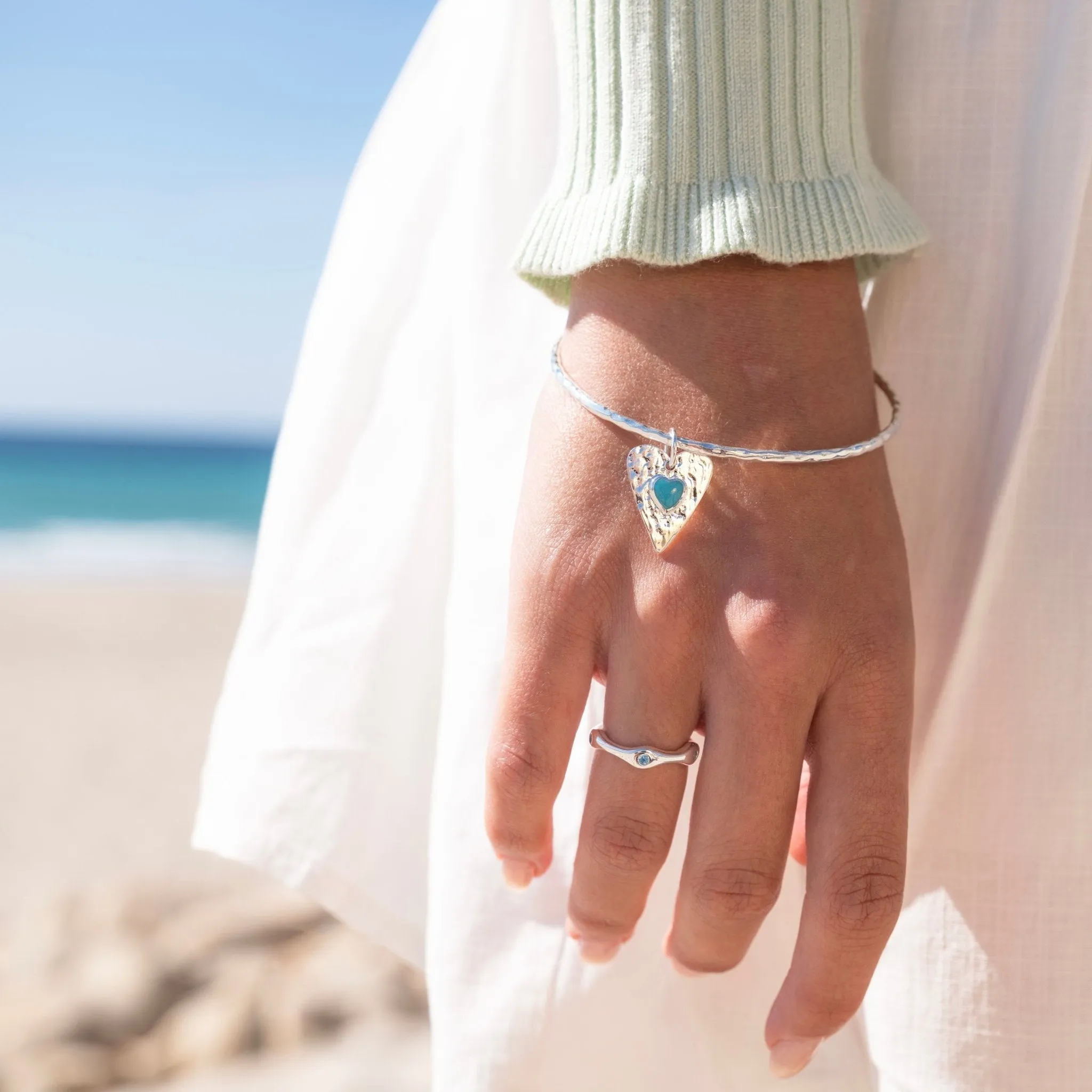 Forever Turquoise Heart bangle
