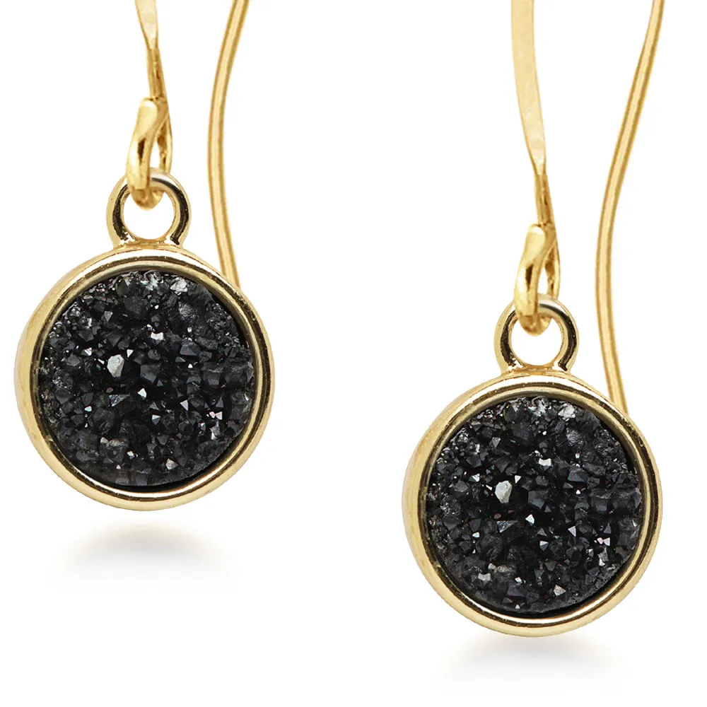 Geo Black DruzyEarrings
