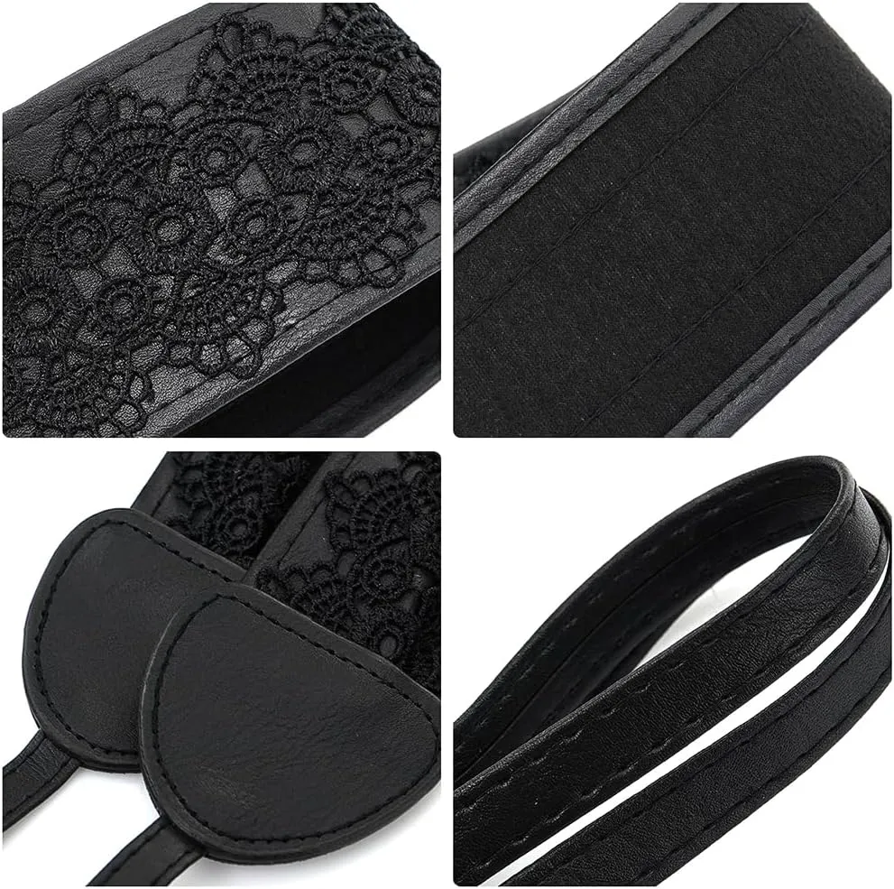 Lace-up Waist Belt Faux Leather Corset Belt Tie Wrap Bowknot Waistband for Women