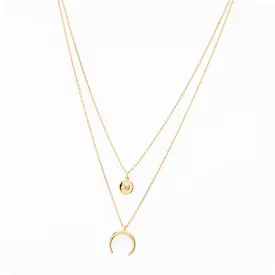 Layered Moon Necklace | I-ZARA