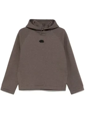 logo-patch hoodie