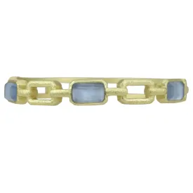 Marcia Moran Eliosa Brushed Gold & Stone Bracelet