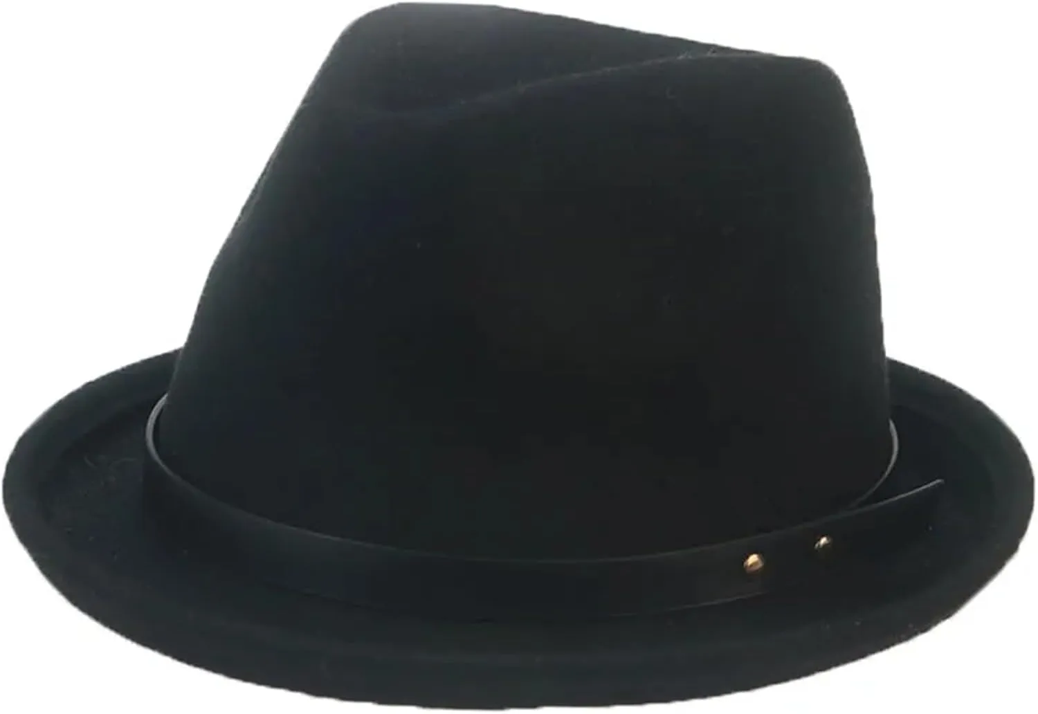 Mnjyihy Women Wool Fedoras Hats Men Outdoor Casual Wool Panama Formal Church Short Brim Hats