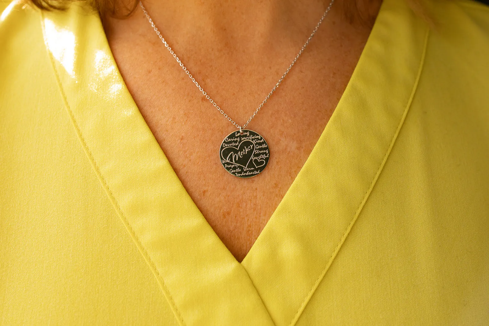 Mom Is Necklace,Sterling Silver