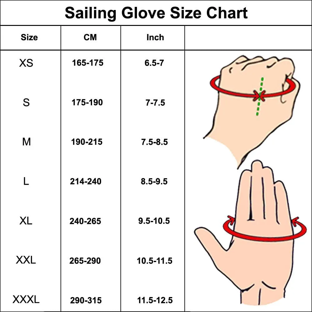 MRX BOXING & FITNESS Sailing Gloves with 3/4 Finger and Grip for Men and Women, Great for Kayaking, Workouts Sailing Glove