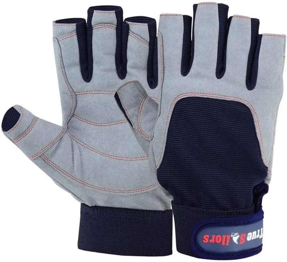 MRX BOXING & FITNESS Sailing Gloves with 3/4 Finger and Grip for Men and Women, Great for Kayaking, Workouts Sailing Glove