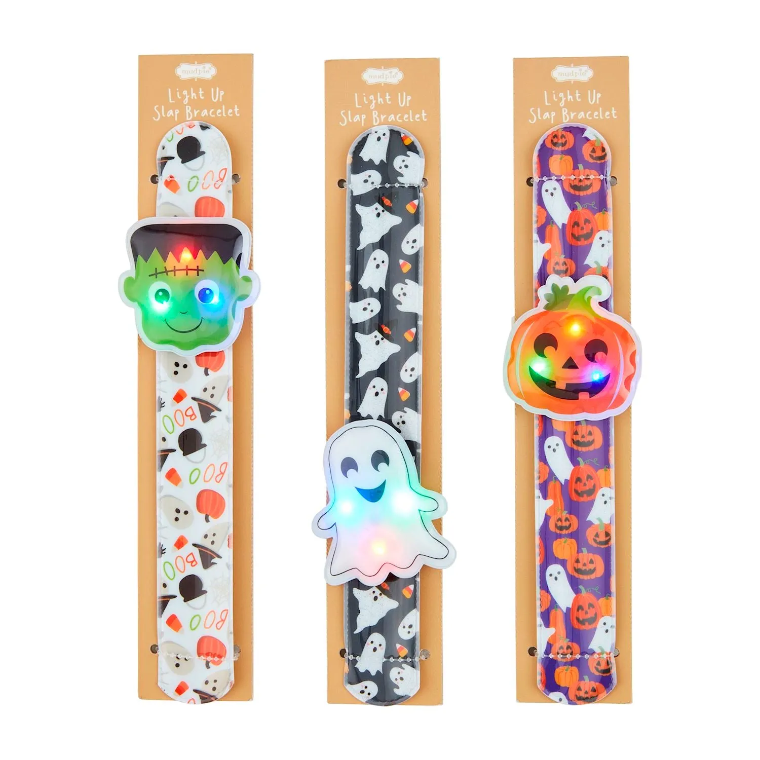 MUD Halloween Light Up Slap Bracelets