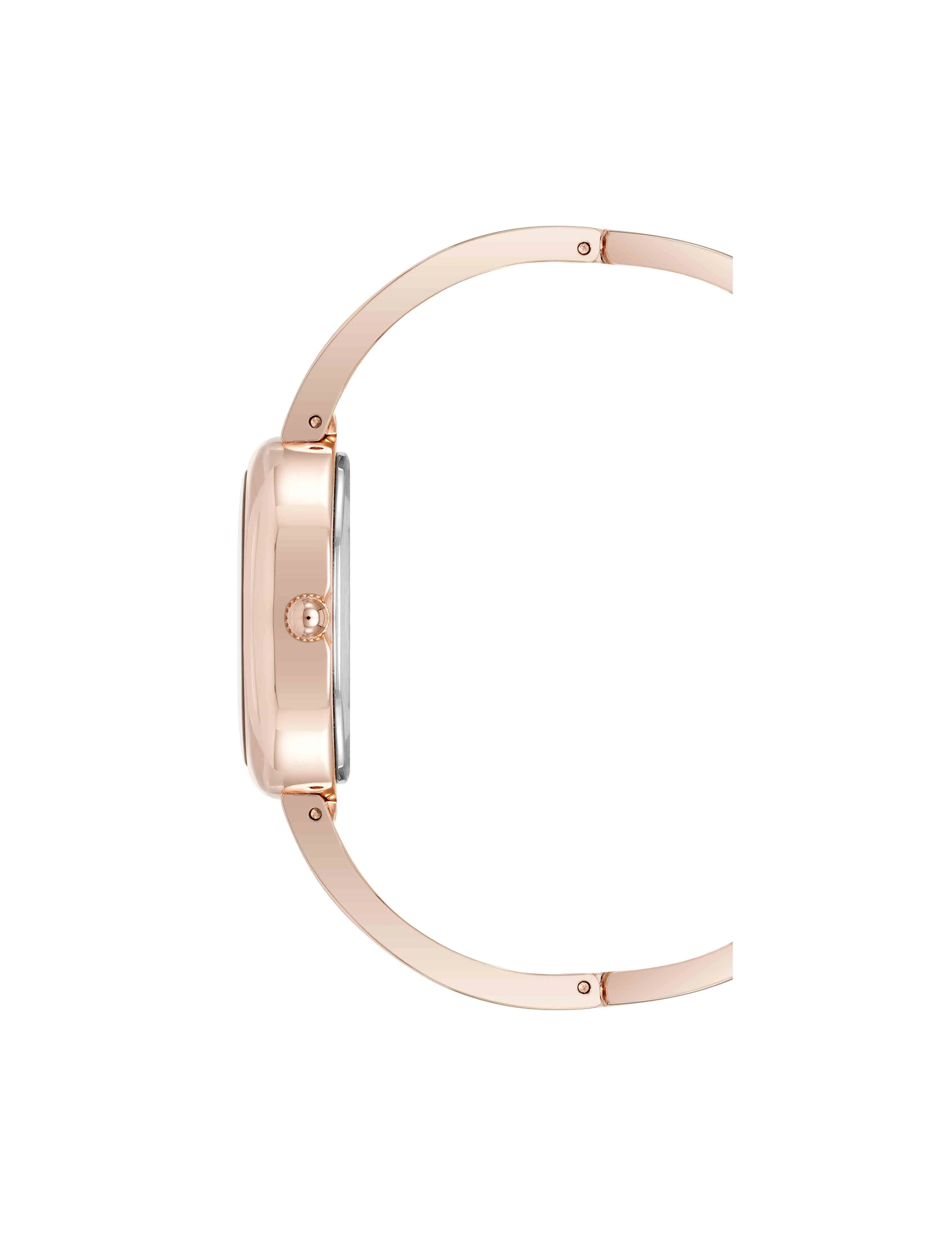 Oval Gemstone Bangle Watch Set