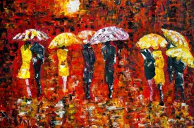 Painting - Umbrellas