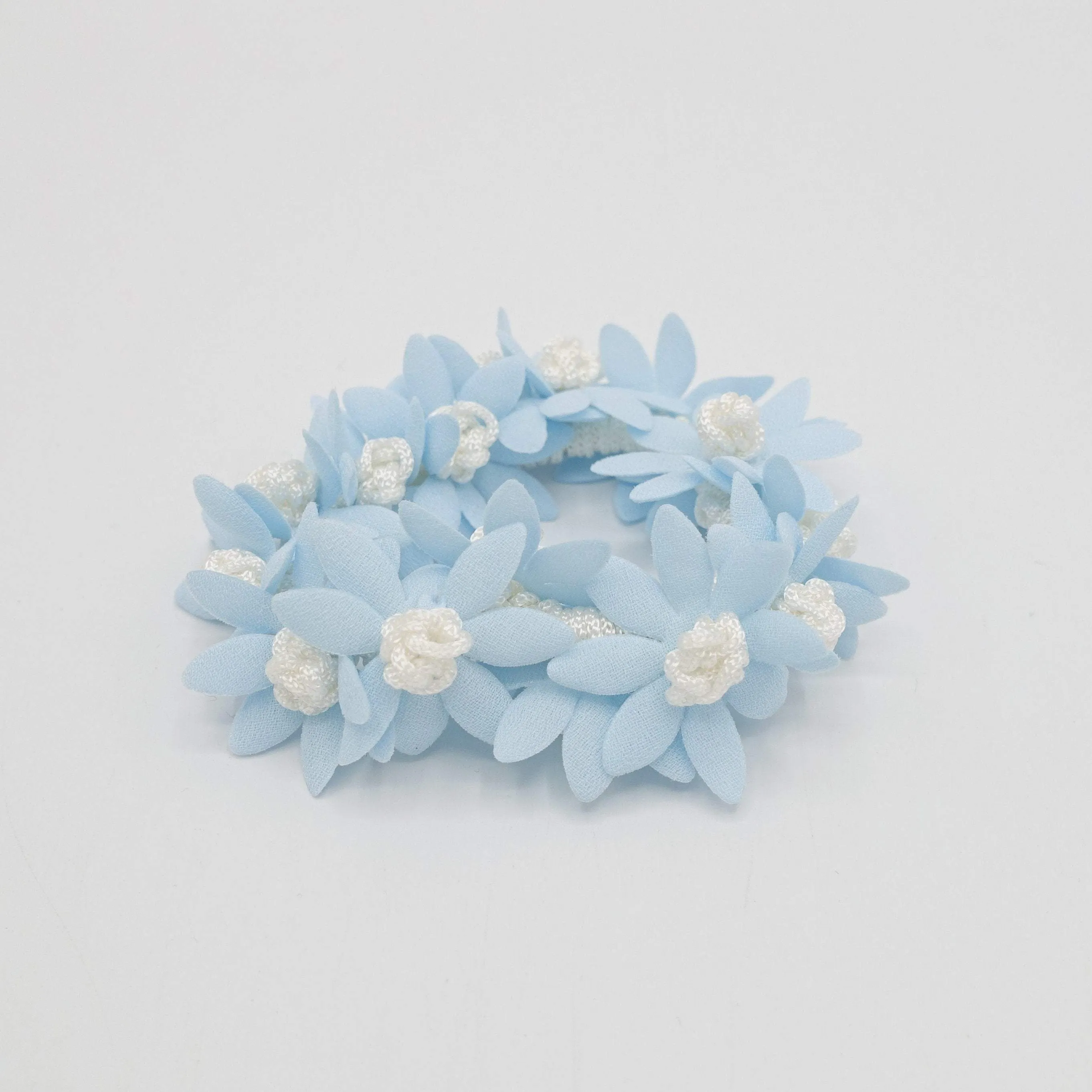 pastel flower petal scrunchies hair elastic scrunchies for women