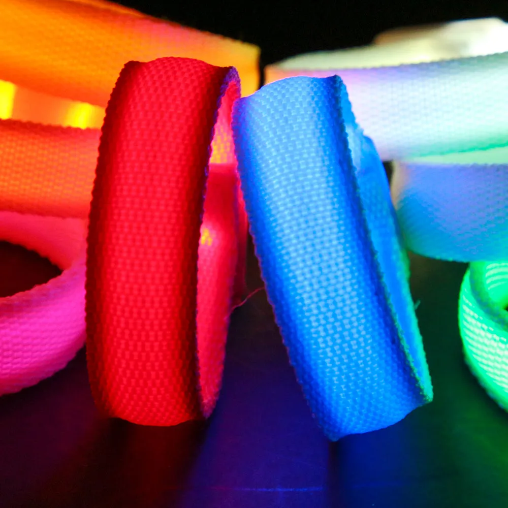PROLOSO LED Armbands, Light Up Bracelets, Flashing Sports Wristband Pack of 8 Glow in The Dark Party Supplies