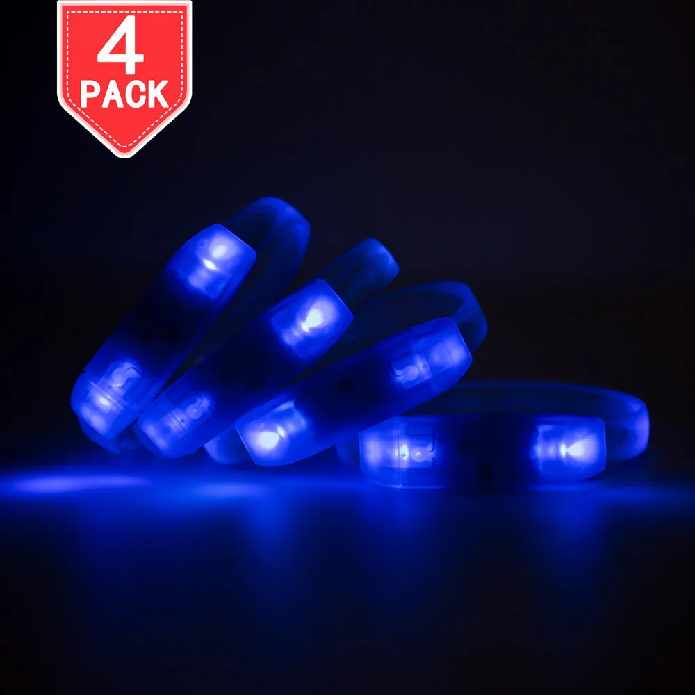 PROLOSO LED Light Up Bracelets for Concerts, Festivals, Sports, Parties, Night Events