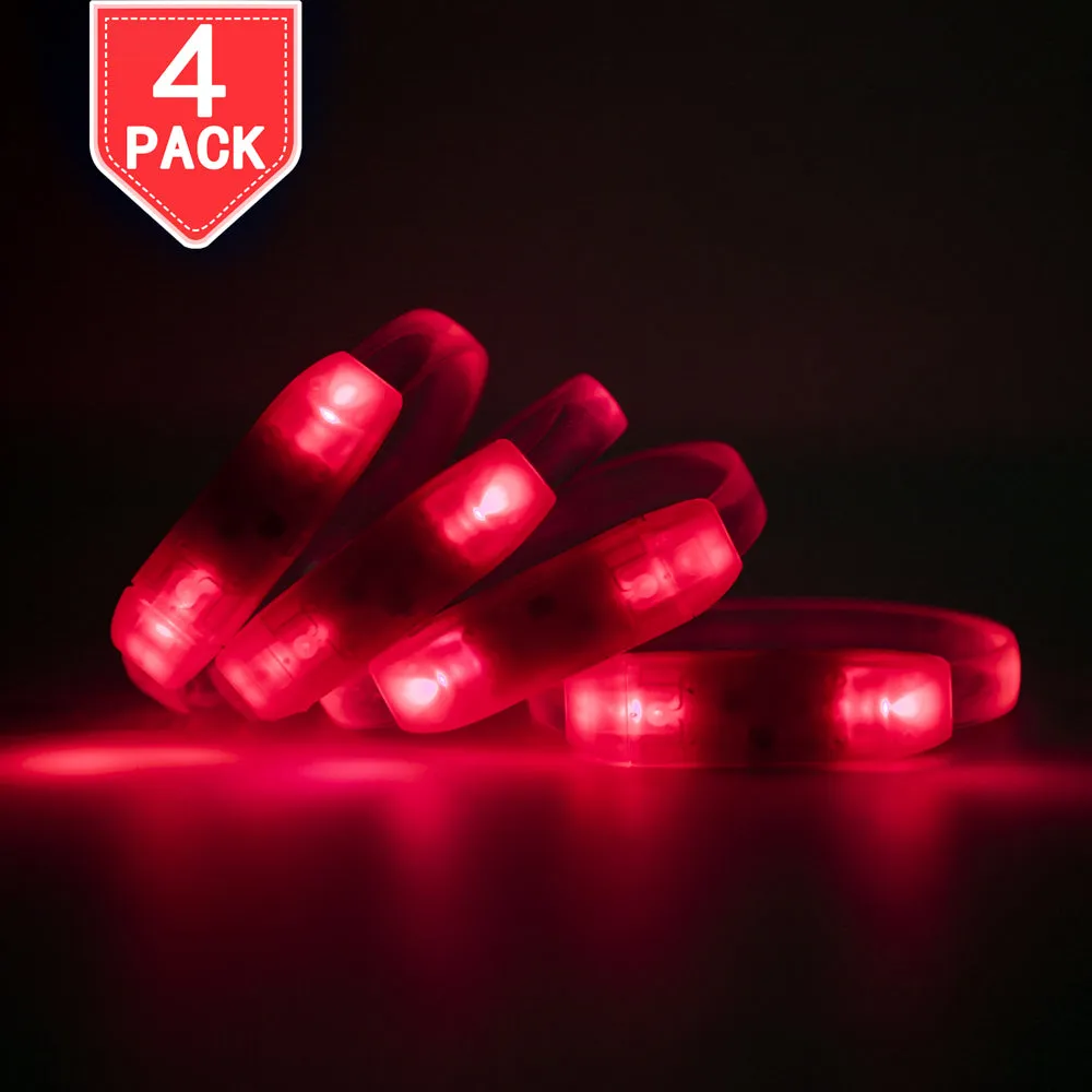 PROLOSO LED Light Up Bracelets for Concerts, Festivals, Sports, Parties, Night Events