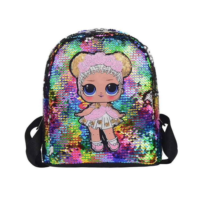 Sequin LOL Doll Backpacks