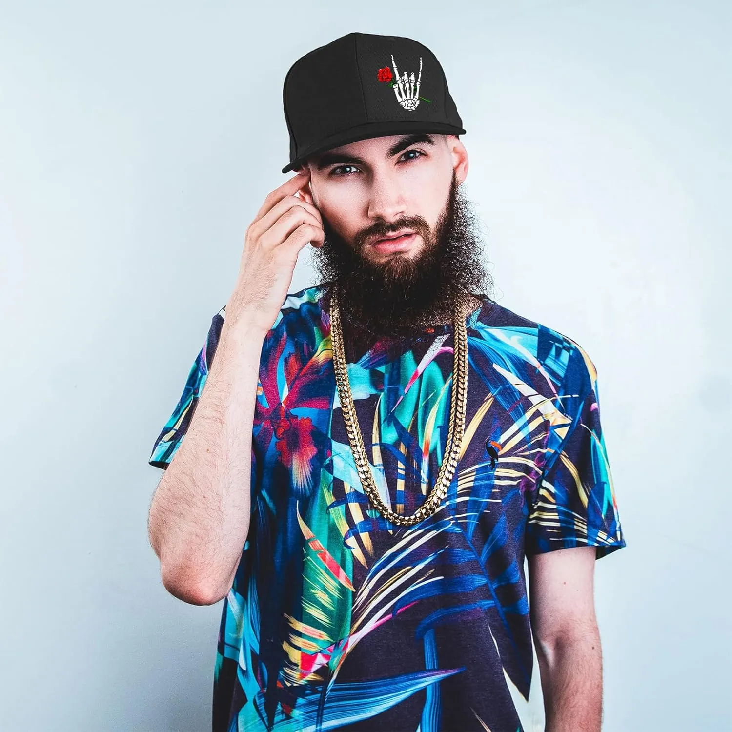 Snapback hat for Men Flat Bill Hats for Men Fitted Baseball Cap Hats