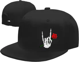 Snapback Hats Christian Hats for Men Flat Bill Hats for Men Adjustable Black Baseball Cap for Women