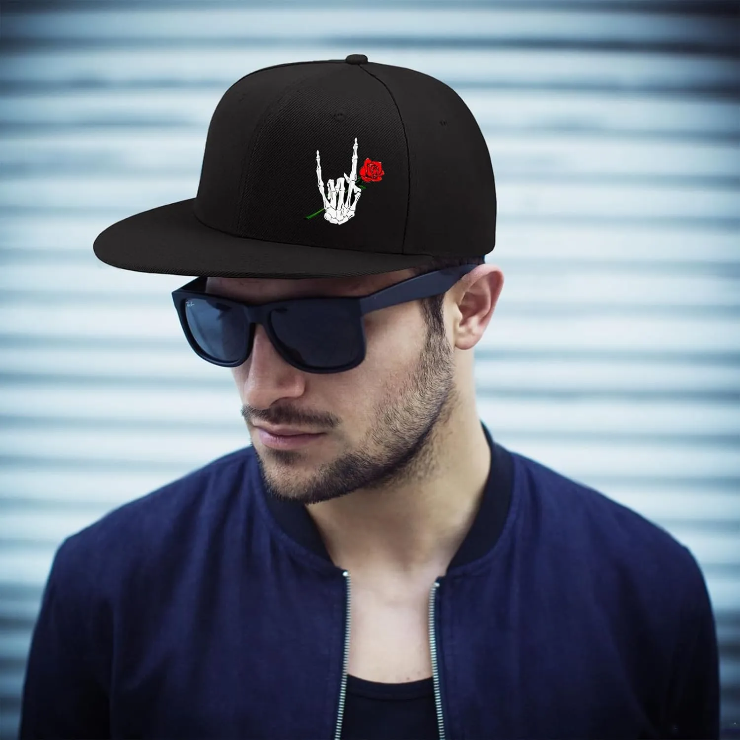 Snapback Hats Christian Hats for Men Flat Bill Hats for Men Adjustable Black Baseball Cap for Women