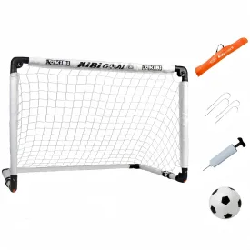 Soccer Goal Set, Foldable Collapsible Mini Goal for Kids, Toddler Soccer Ball and Net, Kids Small Goals for The Backyard/Indoor/Outdoor(35.43in * 23.62in Goals  15cm Soccerball)