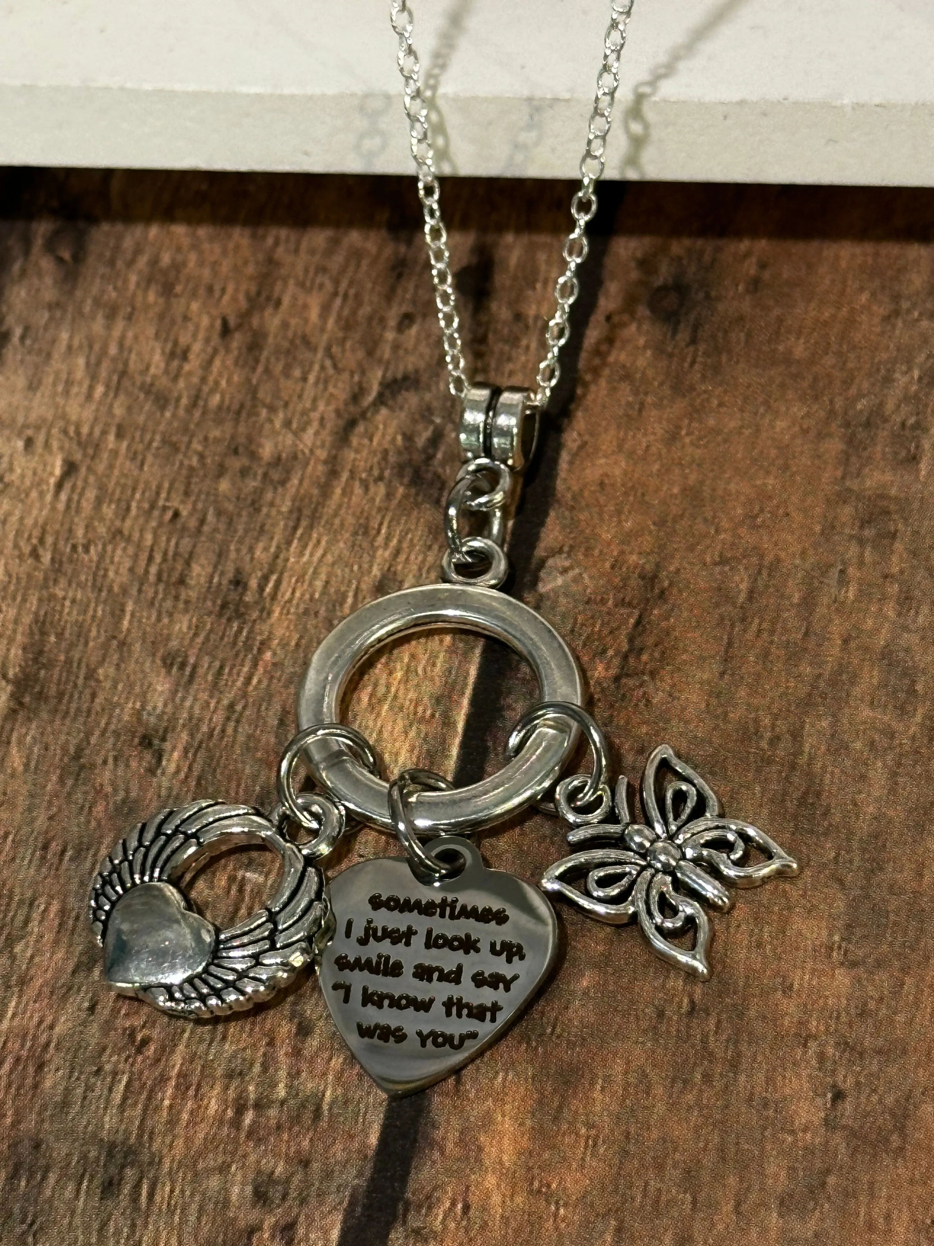 SOMETIMES I LOOK UP Necklace (NC18) 22"