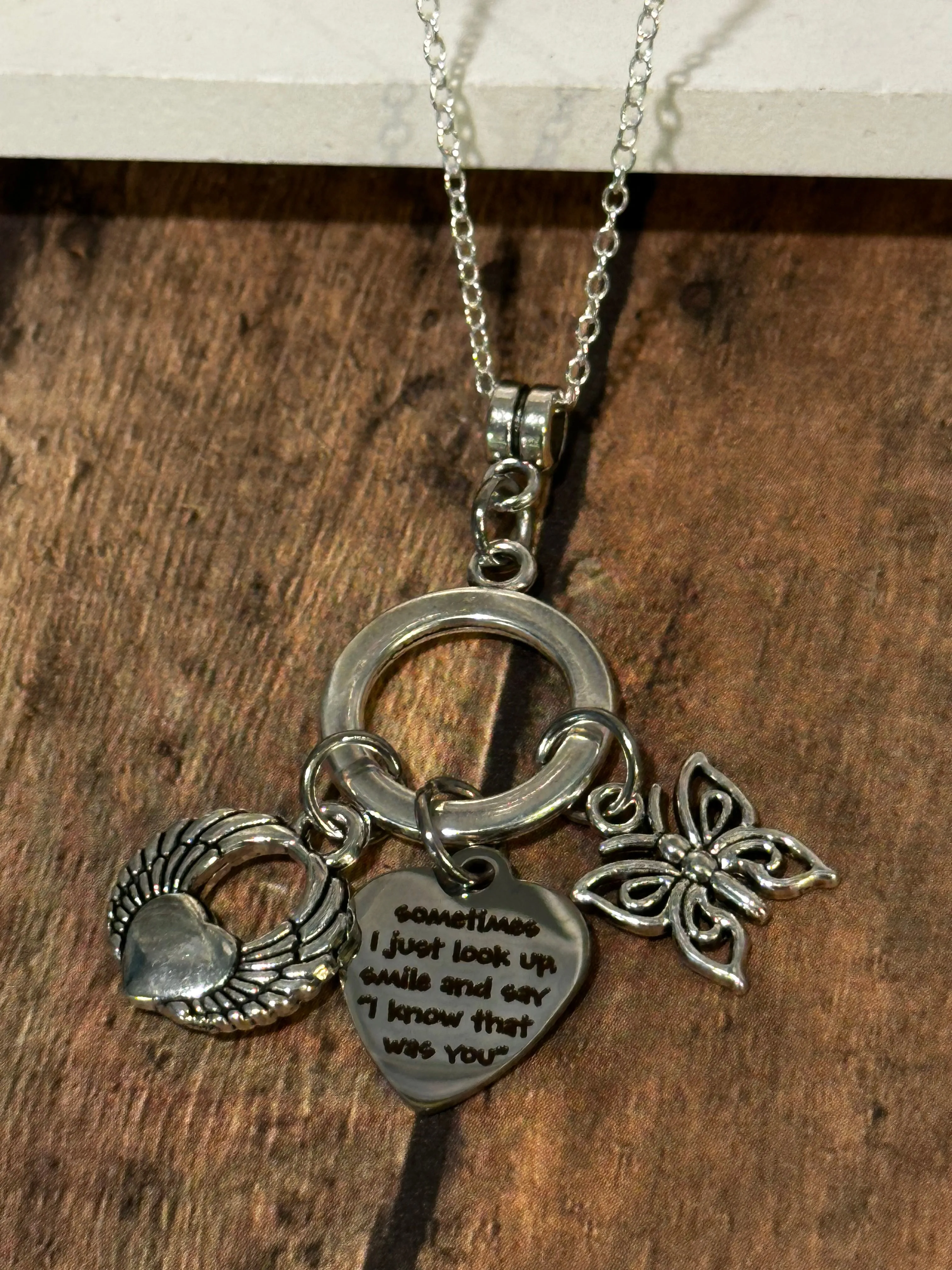 SOMETIMES I LOOK UP Necklace (NC18) 22"