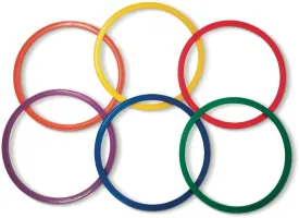 Speed and Agility Flat Hoops - Set of 12-14", 20" or 24" Rings