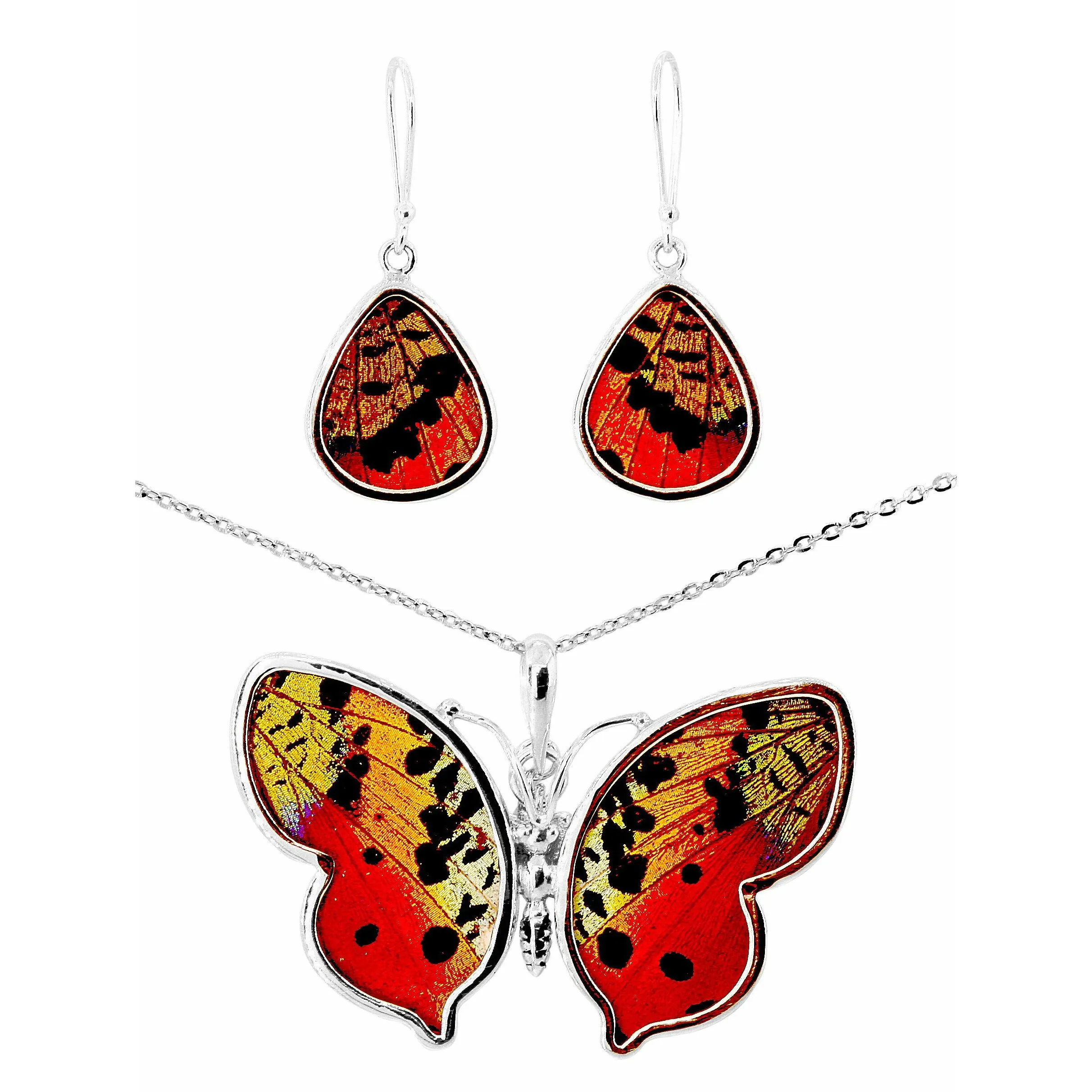 Spirit Sunset Butterfly Necklace & Earring Set