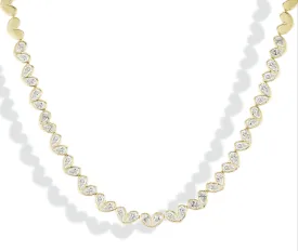 Sweetheart Tennis Necklace Diamond