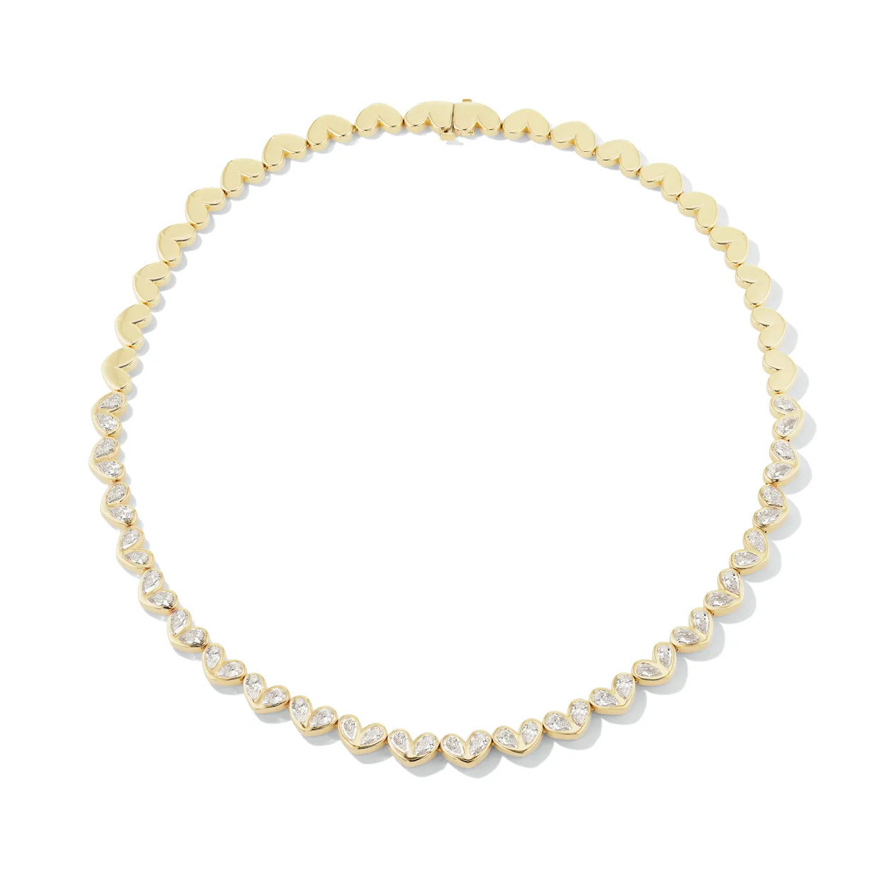 Sweetheart Tennis Necklace Diamond