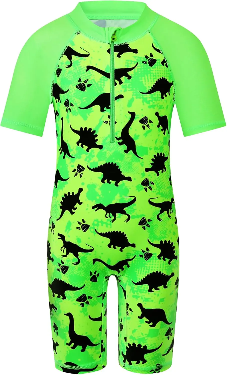 TFJH E One-Piece Boys Short Sleeve Swimsuits Rash Guard Suits Swimwear 50  UV Sun Protective Zip